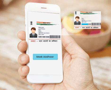 Aadhaar card masking solution